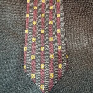 Robert Talbott Red and Gold Checkered Tie